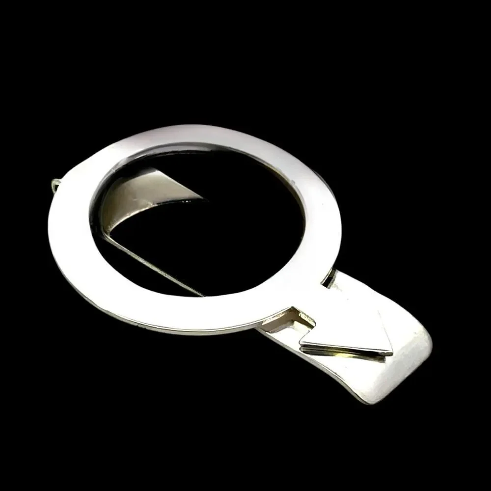 Tiffany & Co Estate Circle Arrow Money Clip Sterling Silver TIF806